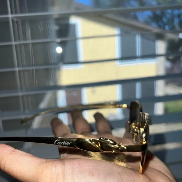 Cartier glasses,gold